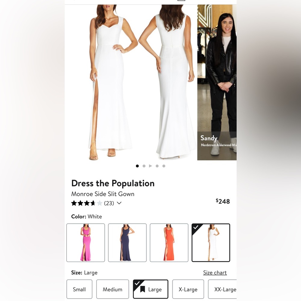 Dress the Population Monroe Gown - Picture 9 of 10